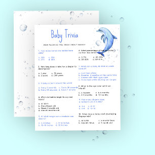 Nautical Baby Trivia   Baby Shower Game