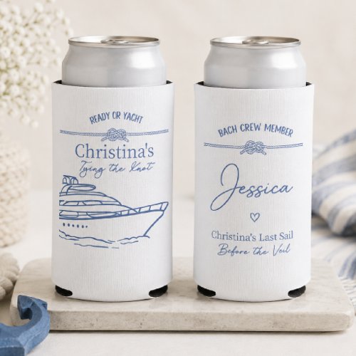 Nautical Bach Crew Koozie | Bachelorette Favor