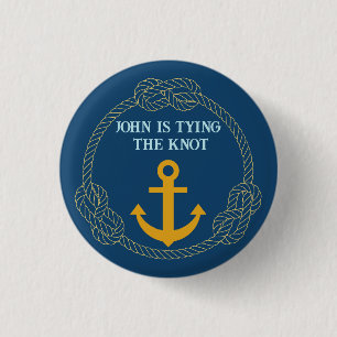 Nautical Bachelor Party Button