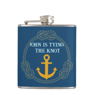 Nautical Bachelor Party Flask