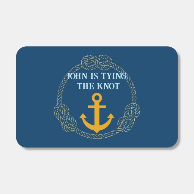 Nautical Bachelor Party Matchboxes (Front)