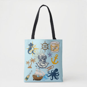 Nautical Bachelor Party Tote Bag