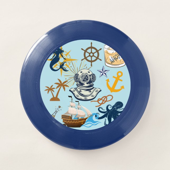  Nautical Bachelor Party Wham-O Frisbee (Front)