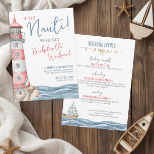 Nautical Bachelorette Party Invitation