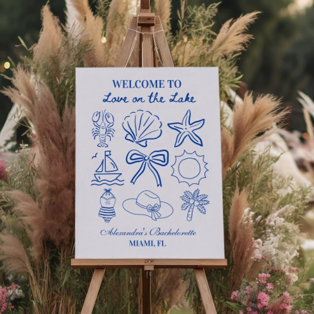 Nautical Bachelorette Weekend Foam Board (Creator Uploaded)