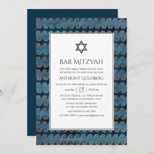 Nautical Bar Mitzvah Invitation