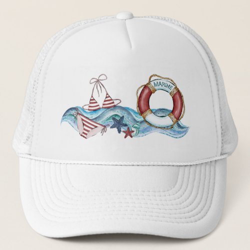 Nautical Baseball Cap Trucker Hat