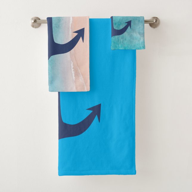 Nautical Bath Towel Set (Insitu)