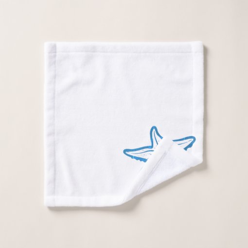 Nautical Bathroom Ocean Blue Starfish pattern Bath Towel Set | Zazzle