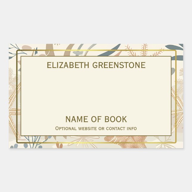 Nautical Beach Author Signature Bookplate (Front)