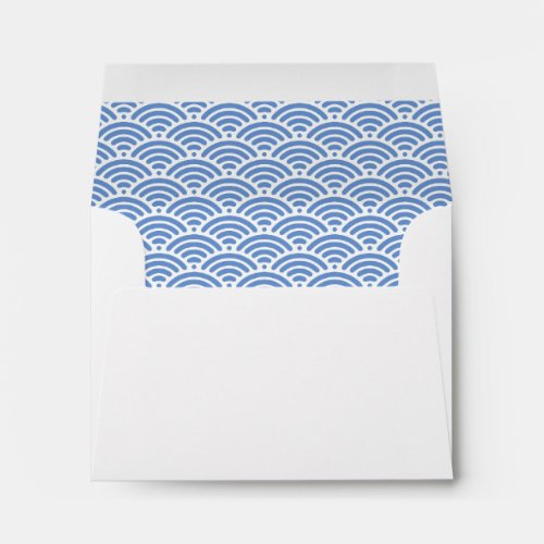 Nautical Beach Blue Ocean Waves Cute 35x5 Custom Envelope