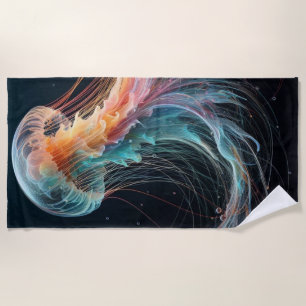nautical/beach/coastal jellyfish beach towel