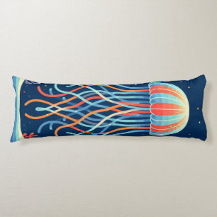 nautical/beach/coastal jellyfish body pillow