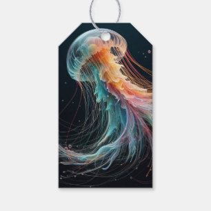nautical/beach/coastal jellyfish gift tags