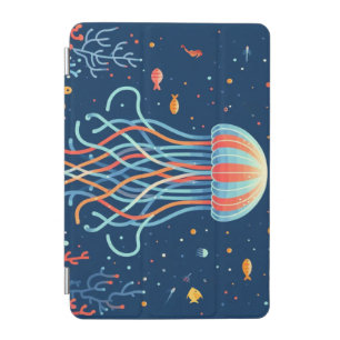 nautical/beach/coastal jellyfish iPad mini cover