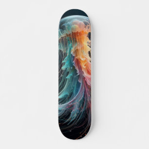 nautical/beach/coastal jellyfish  skateboard