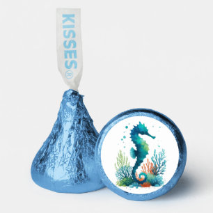 nautical/beach/coastal seahorse art hershey®'s kisses®