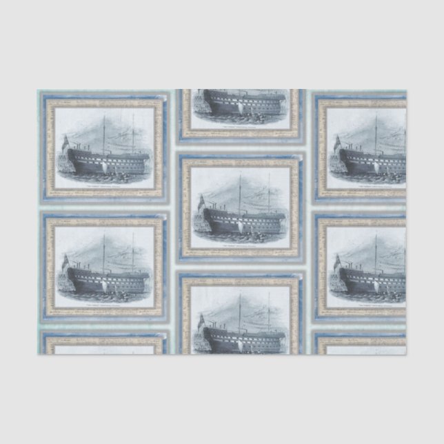 Nautical Beach Design Series 19 Tissue Paper (Front)