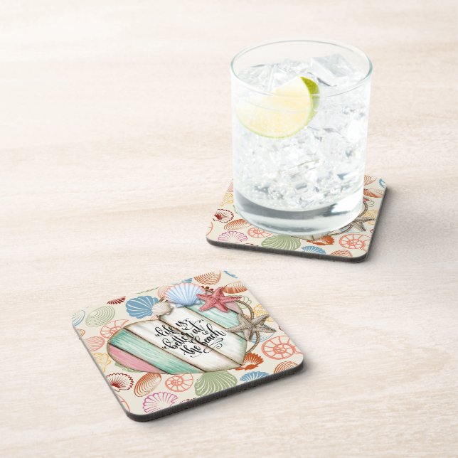 Nautical Beach House  Beverage Coaster (Right Side)