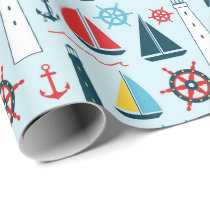 Nautical Beach pattern wrapping paper