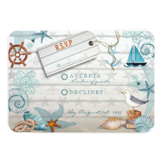 Nautical Beach | RSVP Wedding Card