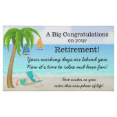 Nautical Beach Scene Retirement Congratulations 45 Piece Box Of Chocolates (Front)
