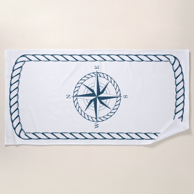 Nautical Beach Towel (Front)