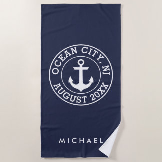 Nautical Beach Towel