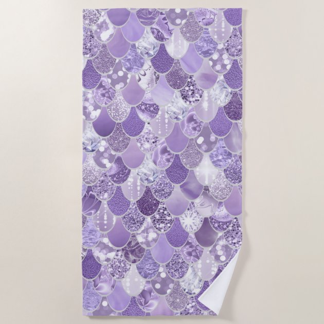 purple beach towel