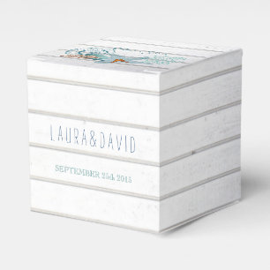 Nautical Beach Wedding Favor Box