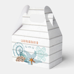 Nautical Beach Wedding Favor Box