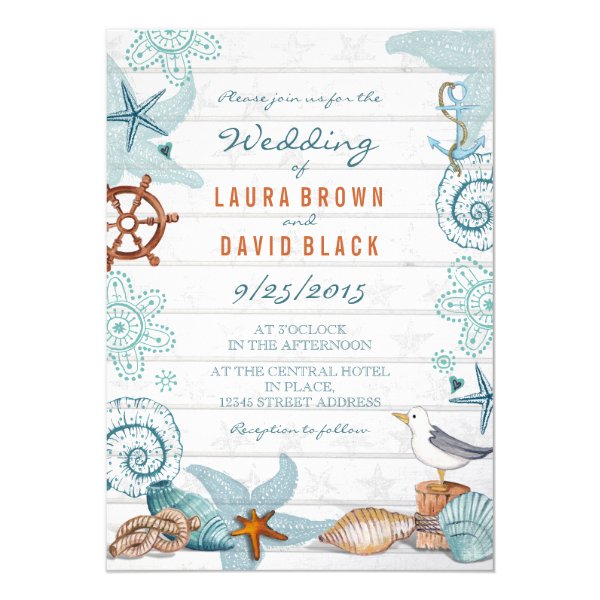 Nautical Beach | Wedding Invitation