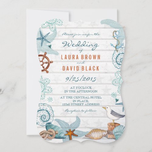 Nautical Beach | Wedding Invitation
