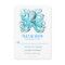 nautical beach wedding RSVP card with octopus