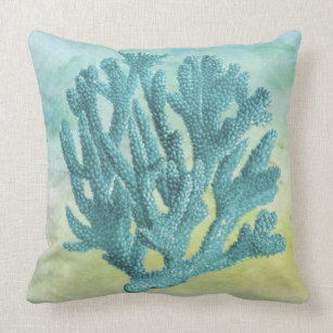 Navy Blue And Coral Pillows Decorative Throw Pillows Zazzle