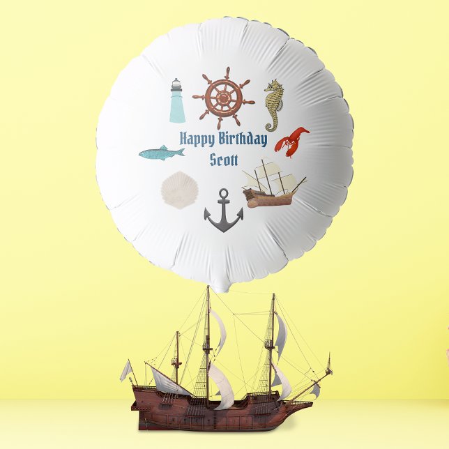Nautical Birthday Balloon (Creator Uploaded)