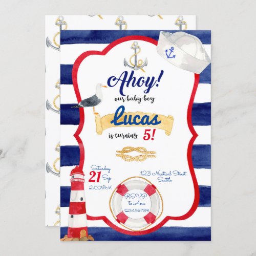 Nautical Birthday Invitation