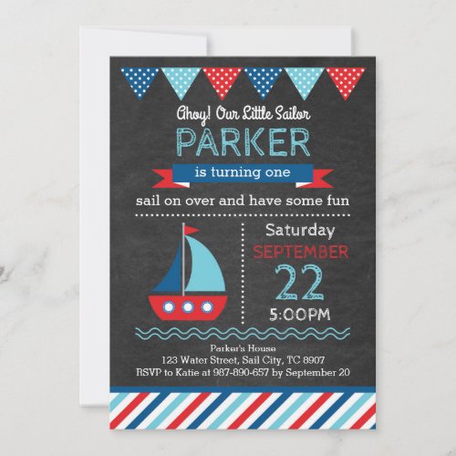 Nautical Birthday Invitation