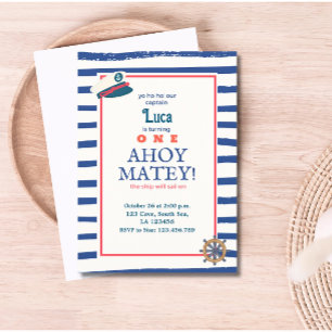 Nautical Birthday Invitation