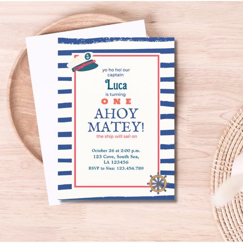 Nautical Birthday Invitation