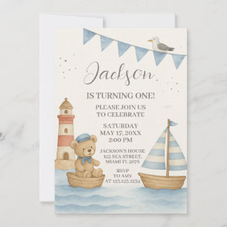 Nautical Birthday Invitation