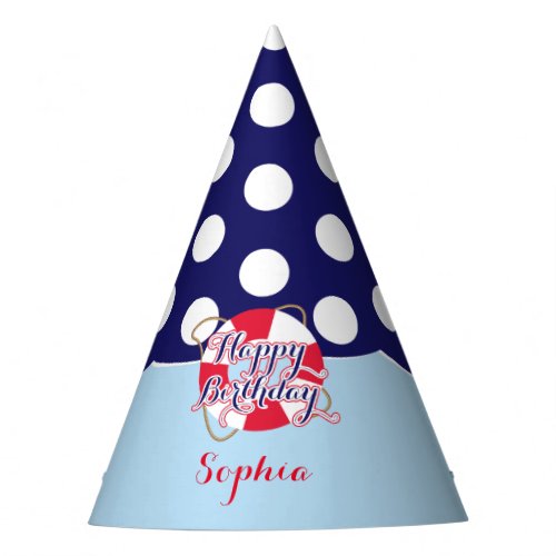 Nautical Birthday Party Party Hat