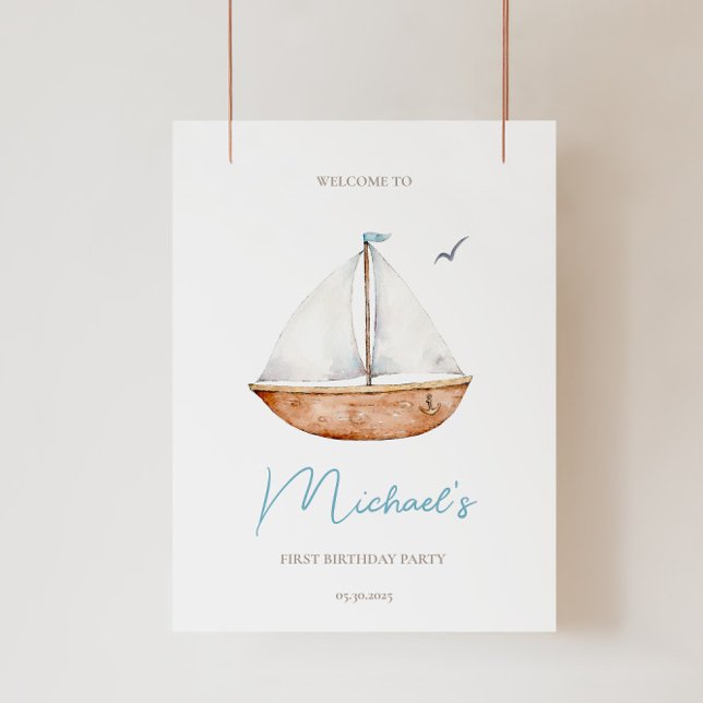 Nautical Birthday Welcome Sign (Creator Uploaded)