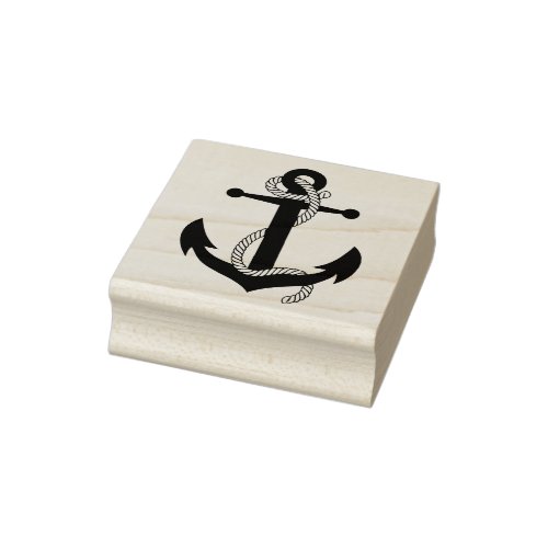 Nautical black anchornavy ship silhouette rubber stamp