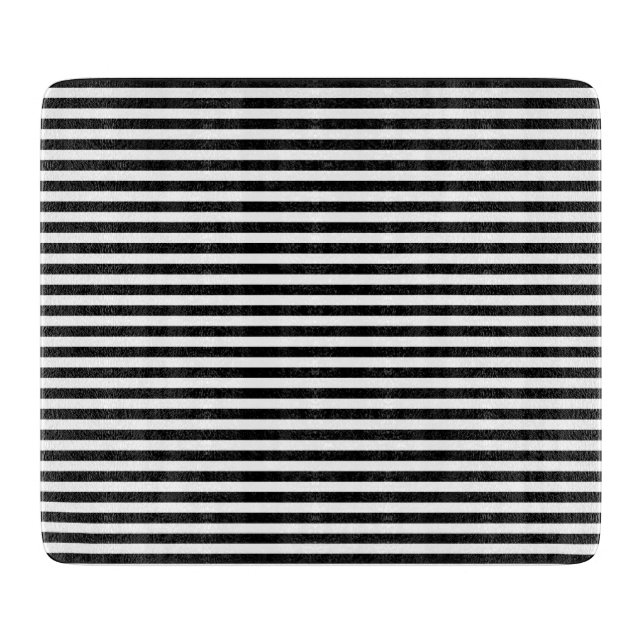 Nautical Black Stripes Cutting Board (Front)