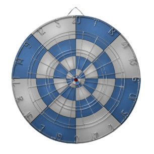 Nautical Blue Abstract Dart Board