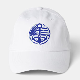 Nautical Blue Anchor Cap