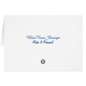 Nautical Blue Anchor Motif Card 2 (Back Horizontal)