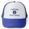 Nautical Blue Anchor Personalized Boat Captain Hat