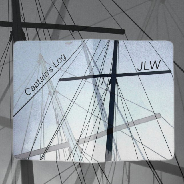 Nautical Blue and Black Sailboat Masts Abstract Passport Holder (Creator Uploaded)